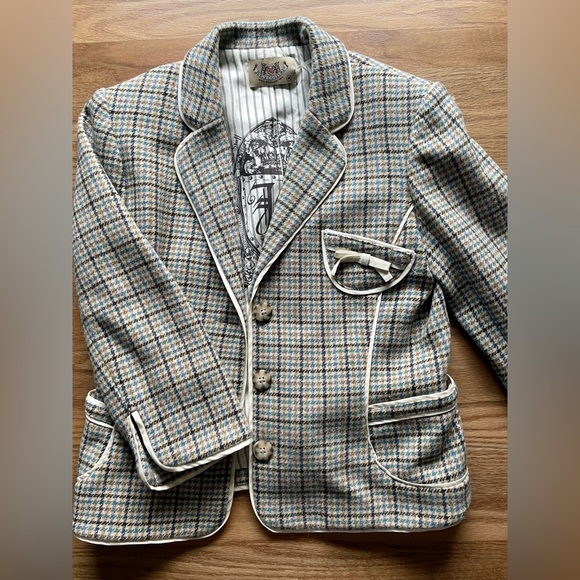 Juicy Couture Houndstooth Blazer. Size medium. Gently loved. - Picture 1 of 7
